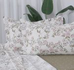 Beauty Home Σετ σεντόνια υπέρδιπλα με λάστιχο Memories Art 12675 165x200+30 Μπεζ,Ροζ - Image 2
