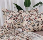 Beauty Home Σετ σεντόνια υπέρδιπλα με λάστιχο Memories Art 12676 165x200+30 Μπεζ,Ροζ - Image 2