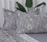Beauty Home Σετ σεντόνια υπέρδιπλα με λάστιχο Memories Art 12679 165x200+30 Γκρι - Image 2