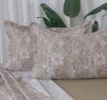 Beauty Home Σετ σεντόνια υπέρδιπλα με λάστιχο Memories Art 12680 165x200+30 Μόκα - Image 2