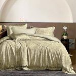 Beauty Home Σετ σεντόνια υπέρδιπλα με λάστιχο Memories Art 12689 165x200+30 Μπεζ