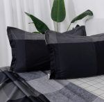 Beauty Home Σετ σεντόνια υπέρδιπλα με λάστιχο Memories Art 12696 165x200+30 Ανθρακί - Image 2