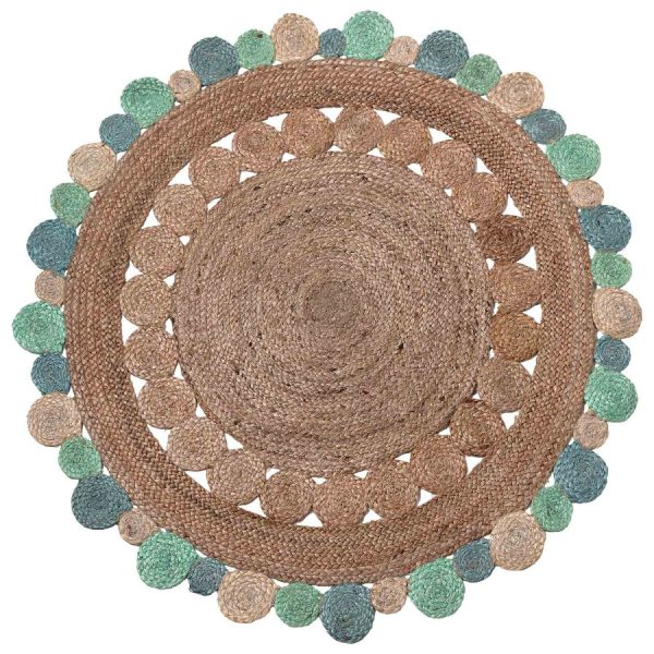 Χαλί γιούτα 1737 (150cm) light blue SilkFashion