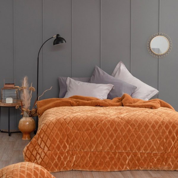 Κουβερτοπάπλωμα King Size 240x260 Palamaiki Nadine Gold