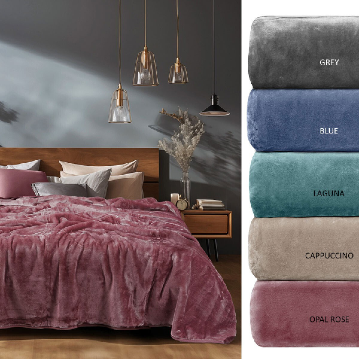 ΚΟΥΒΕΡΤΑ KING SIZE 240X260 ADAM HOME 700  - Opal pose - Image 1
