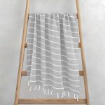 LINO Pestemal Παρεό Veliu 90x180 Γκρι