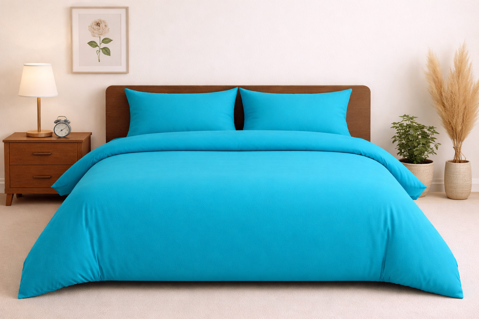 40001016 Σετ Πάπλωμα Υπέρδιπλο 220x240 Cosmin Glossier Turquoise - Image 1