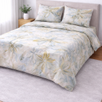 Σετ Πάπλωμα Υπέρδιπλο 220x240 Cosmin SoftWave Flowers Green