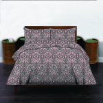 Σετ Κουβερλί Υπέρδιπλο 220x240 Cosmin Libre Flowers Brown