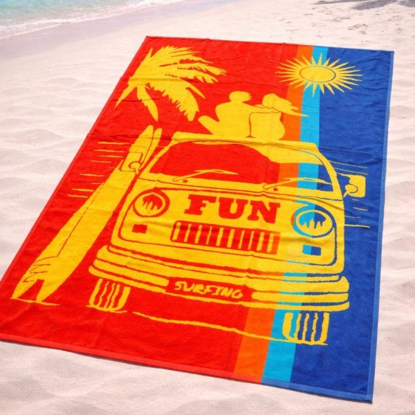 Πετσέτα Θαλάσσης Cosmin 90x165 Tropical Fun Multicolor