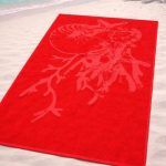 Πετσέτα Θαλάσσης Cosmin 90x165 Coral Red