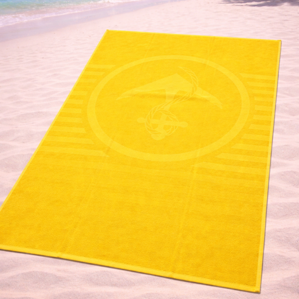 Πετσέτα Θαλάσσης Cosmin 100x175 Anchor Yellow