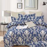 Σετ Σεντόνια με Λάστιχο 160x200+30 Cosmin Lahour Dark Blue