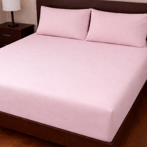 Σετ Σεντόνια με Λάστιχο 160x200+30 Cosmin Royal Pink