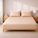 Σετ Σεντόνια με Λάστιχο 160x200+30 Cosmin Dot Elegance Beige
