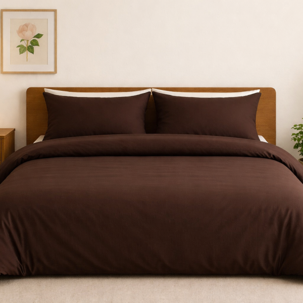 Σετ Παπλωματοθήκη Υπέρδιπλη 220x240 Cosmin Home Imports Brown