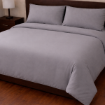 Σετ Παπλωματοθήκη Υπέρδιπλη 220x240 Cosmin Royal Grey
