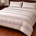Σετ Παπλωματοθήκη Υπέρδιπλη 220x240 Cosmin Royal Cart Grey-Yellow