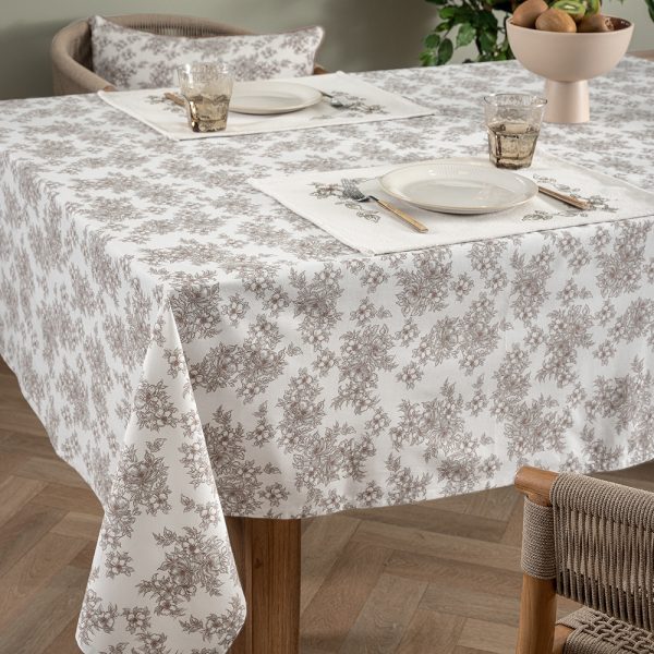 Τραπεζομάντηλο Formal Dinner 140x220 MH100 Λευκό Palamaiki