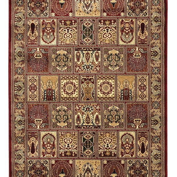 ΧΑΛΙ PERSIA 6283 BURGUNDY ΜΕ ΚΡΟΣΣΙ - SET067(2x140,1x200)  NewPlan