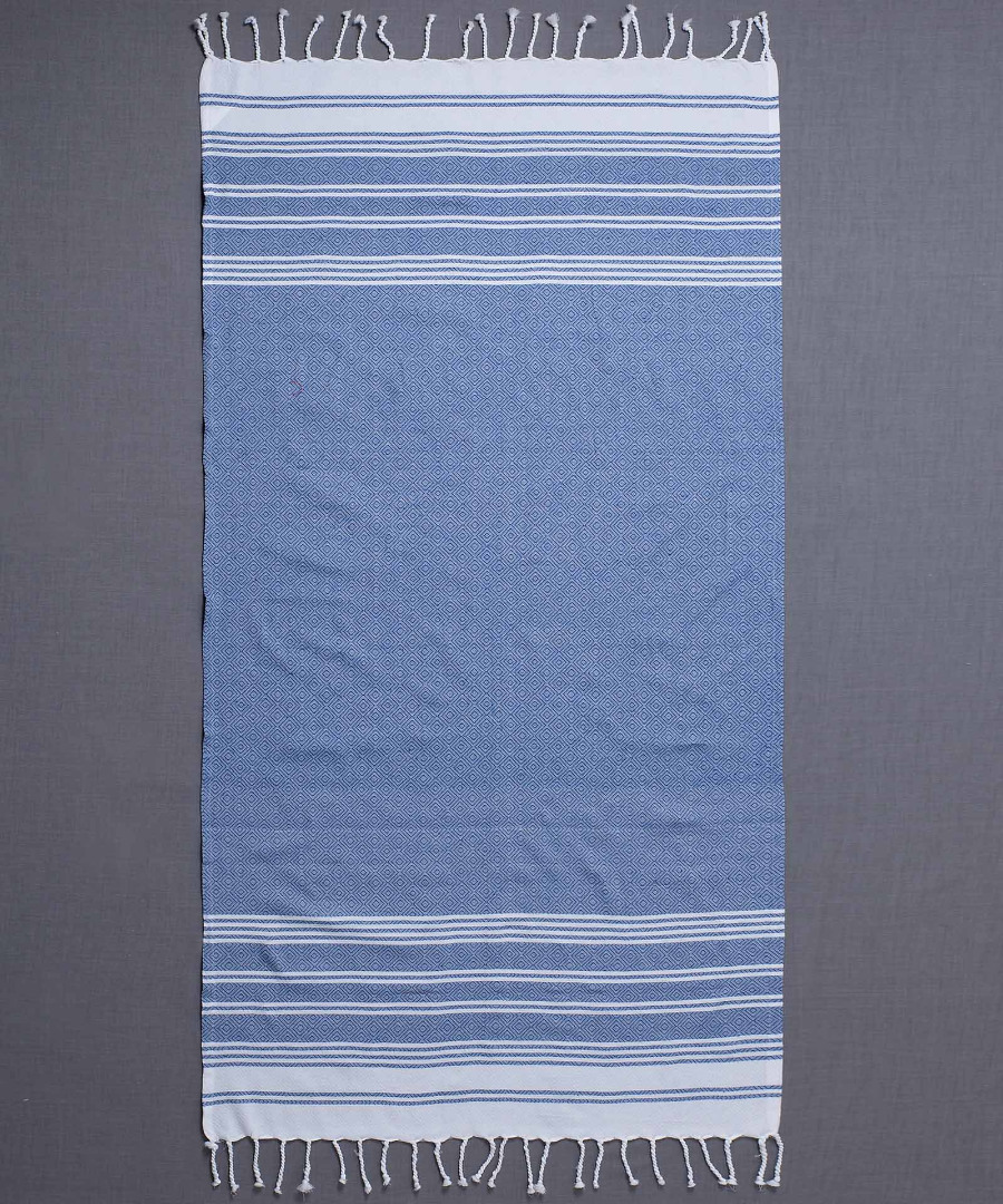 SF1754-R.-BLUEb Pestemal sf1754 (90cm x 180cm) μπλέ ρουά SilkFashion - Image 1