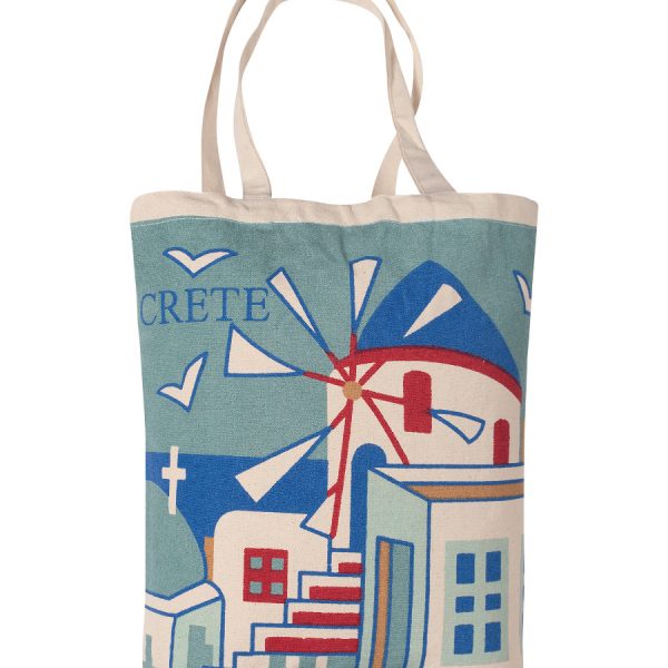 Τσάντα καραβόπανο (40cm x 40cm x 10cm) canvas 11 rhodes SilkFashion