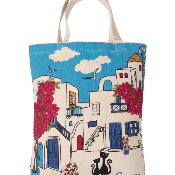 Τσάντα καραβόπανο (40cm x 40cm x 10cm) canvas 28 GREECE SilkFashion