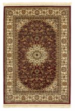 ΧΑΛΙ PERSIA 1019 BURGUNDY ΜΕ ΚΡΟΣΣΙ - SET067(2x140,1x200)  NewPlan