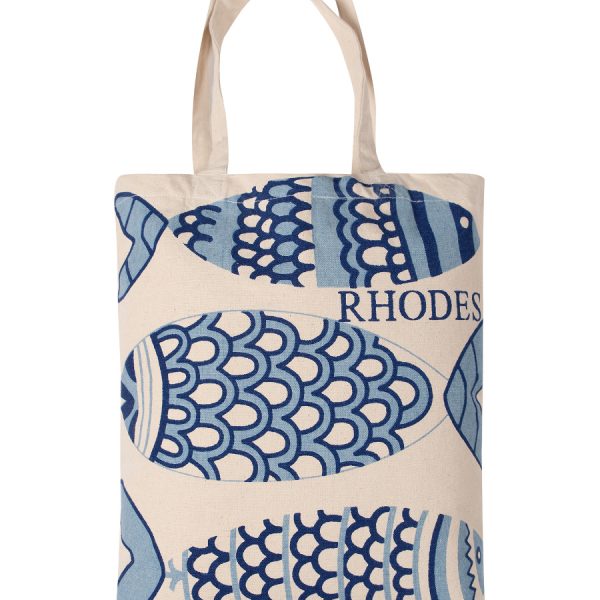 Τσάντα καραβόπανο (40cm x 40cm x 10cm) canvas 12 creta SilkFashion