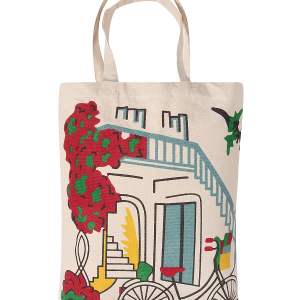 Τσάντα καραβόπανο (40cm x 40cm x 10cm) canvas 13 creta SilkFashion