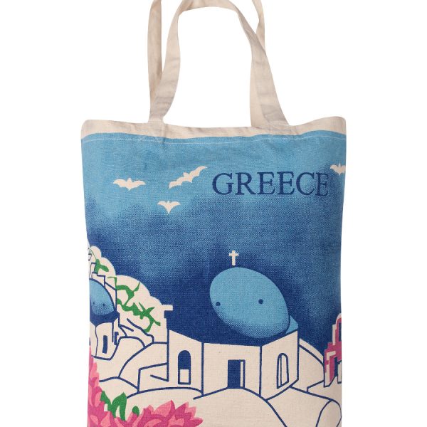 Τσάντα καραβόπανο (40cm x 40cm x 10cm) canvas 20 rhodes SilkFashion