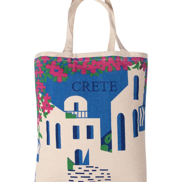 Τσάντα καραβόπανο (40cm x 40cm x 10cm) canvas 24 creta SilkFashion