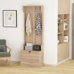 ΕΠΙΠΛΟ ΕΙΣΟΔΟΥ KAYLOR HM2474.01 ΜΕ ΚΡΕΜΑΣΤΡΕΣ&ΑΠΟΘ.ΧΩΡΟ- MDF ΣΕ ΣΟΝΑΜΑ 65x34x180Υεκ - Image 3