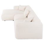 ΚΑΝΑΠΕΣ ΓΩΝΙΑ (ΑΡΙΣΤΕΡΗ) BRICKEN HM3275.02L ΛΕΥΚΟ ΥΦΑΣΜΑ 110-282x98-160x72Υεκ. - Image 4