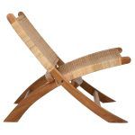 ΚΑΡΕΚΛΑ LOUNGE ΑΝΑΔΙΠΛΟΥΜΕΝΗ ANTIL HM9379.01 ΜΑΣΙΦ ΞΥΛΟ ΤEAK ΦΥΣΙΚΟ 66x77x67Yεκ. - Image 4