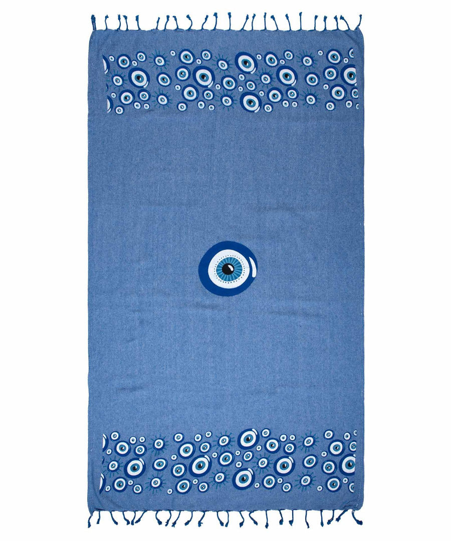 nkp544royalblue Pestemal nkp544 (90cm x 180cm) μπλέ ροαγιάλ SilkFashion - Image 1