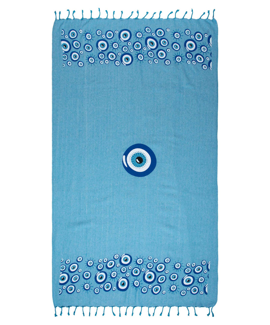 nkp544turquise Pestemal nkp544 (90cm x 180cm) τυρκουάζ SilkFashion - Image 1