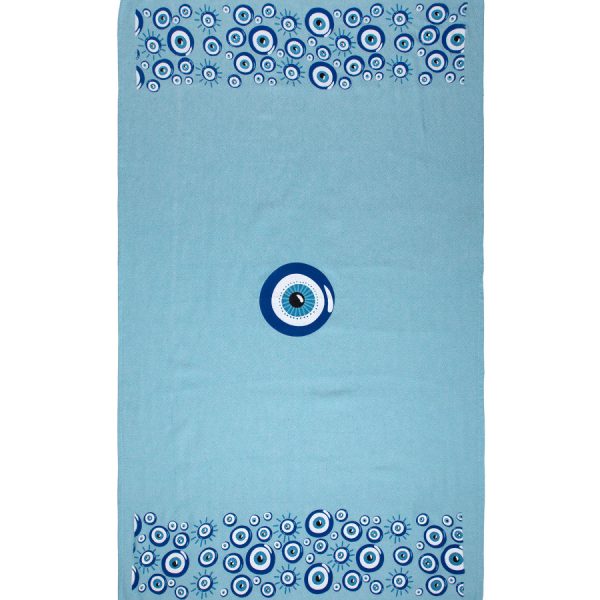Pestemal nkp544 (90cm x 180cm) σιέλ SilkFashion