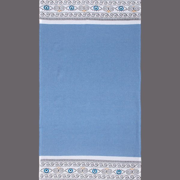 Pestemal nkp554 (90cm x 180cm) σιέλ SilkFashion