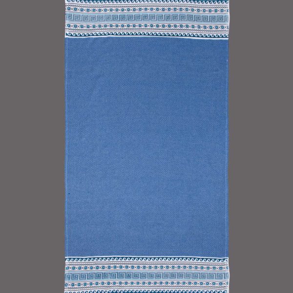 Pestemal nkp555 (90cm x 180cm) μπλέ ροαγιάλ SilkFashion
