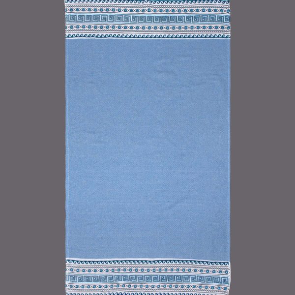 Pestemal nkp555 (90cm x 180cm) τυρκουάζ SilkFashion