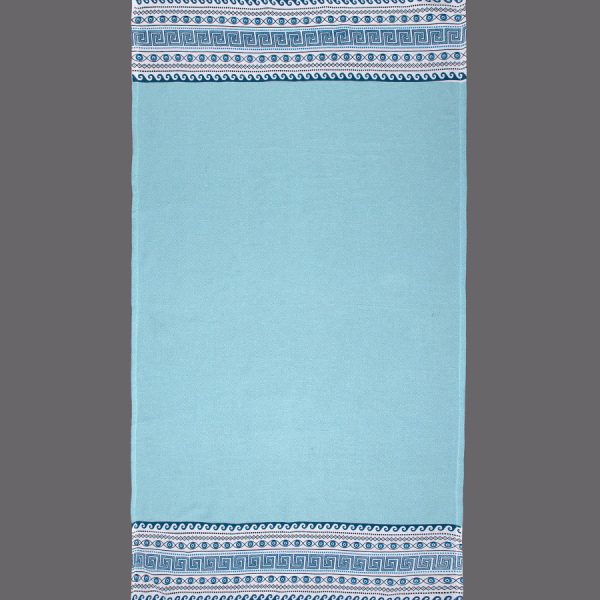 Pestemal nkp555 (90cm x 180cm) σιέλ SilkFashion
