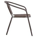 ΠΟΛΥΘΡΟΝΑ ΕΞ.ΧΩΡΟΥ LEDAN HM5977.02 ΜΕΤΑΛΛO & TEXTILENE ΚΑΦΕ 55x58x72Υεκ. - Image 4