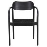 ΠΟΛΥΘΡΟΝΑ OSLO HM9636.12 ΞΥΛΟ TEAK ΜΑΥΡΟ & ΣΧΟΙΝΙ--B’ΔΙΑΛΟΓΗΣ 55x54x80Yεκ. - Image 3