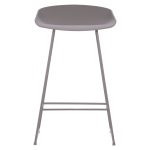 ΣΚΑΜΠΟ ΜΠΑΡ NAILA HM9299.10 ΓΚΡΙ ΜΕΣΑΙΟΥ ΥΨΟΥΣ 44x44x74Yεκ. - Image 3