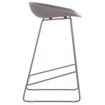 ΣΚΑΜΠΟ ΜΠΑΡ NAILA HM9299.10 ΓΚΡΙ ΜΕΣΑΙΟΥ ΥΨΟΥΣ 44x44x74Yεκ. - Image 4