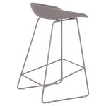 ΣΚΑΜΠΟ ΜΠΑΡ NAILA HM9299.10 ΓΚΡΙ ΜΕΣΑΙΟΥ ΥΨΟΥΣ 44x44x74Yεκ. - Image 5