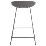 ΣΚΑΜΠΟ ΜΠΑΡ NAILA HM9299.10 ΓΚΡΙ ΜΕΣΑΙΟΥ ΥΨΟΥΣ 44x44x74Yεκ. - Image 6