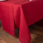 Τραπεζομάντηλα (160cm X 300cm) σκέτο 031 κόκκινο SilkFashion