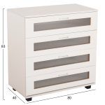 ΣΥΡΤΑΡΙΕΡΑ ΜΕΛΑΜΙΝΗΣ THORGAN HM9880.03 4 ΣΥΡΤΑΡΙΑ-ΛΕΥΚΟ ΧΡΩΜΑ 80Χ40Χ83Υεκ - Image 2